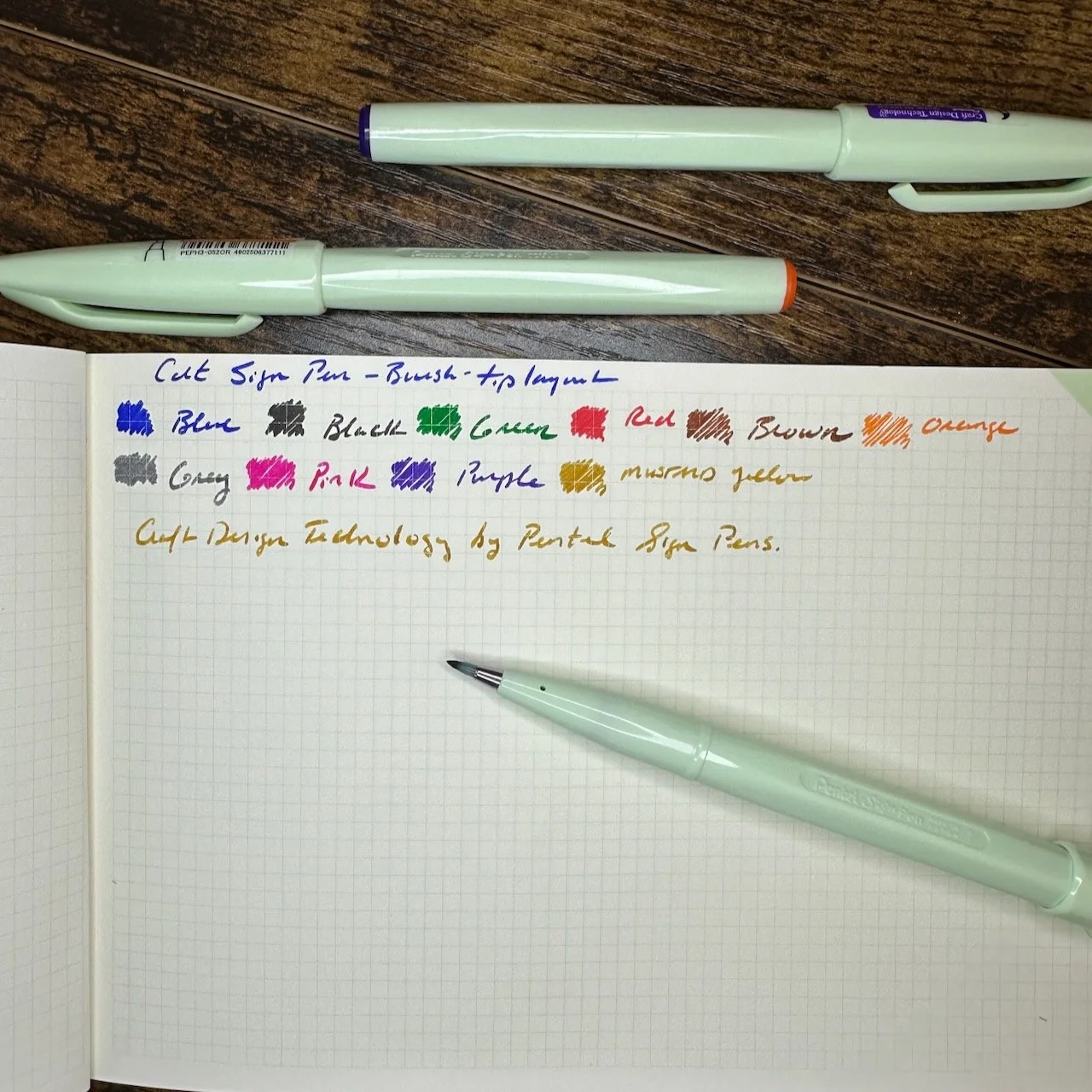 Craft Design Technology Pentel Sign Pen Writing Sample