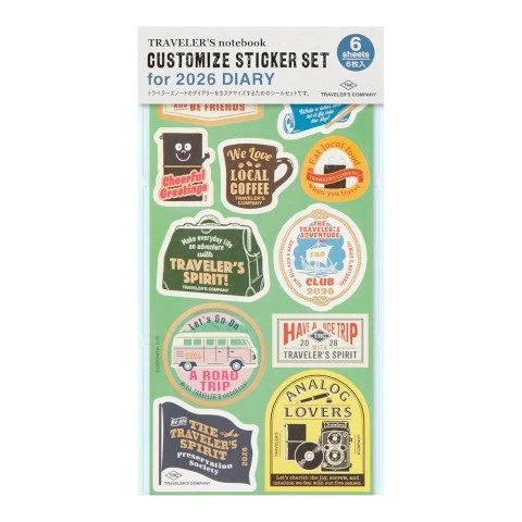 Traveler's Company 2026 Sticker Set