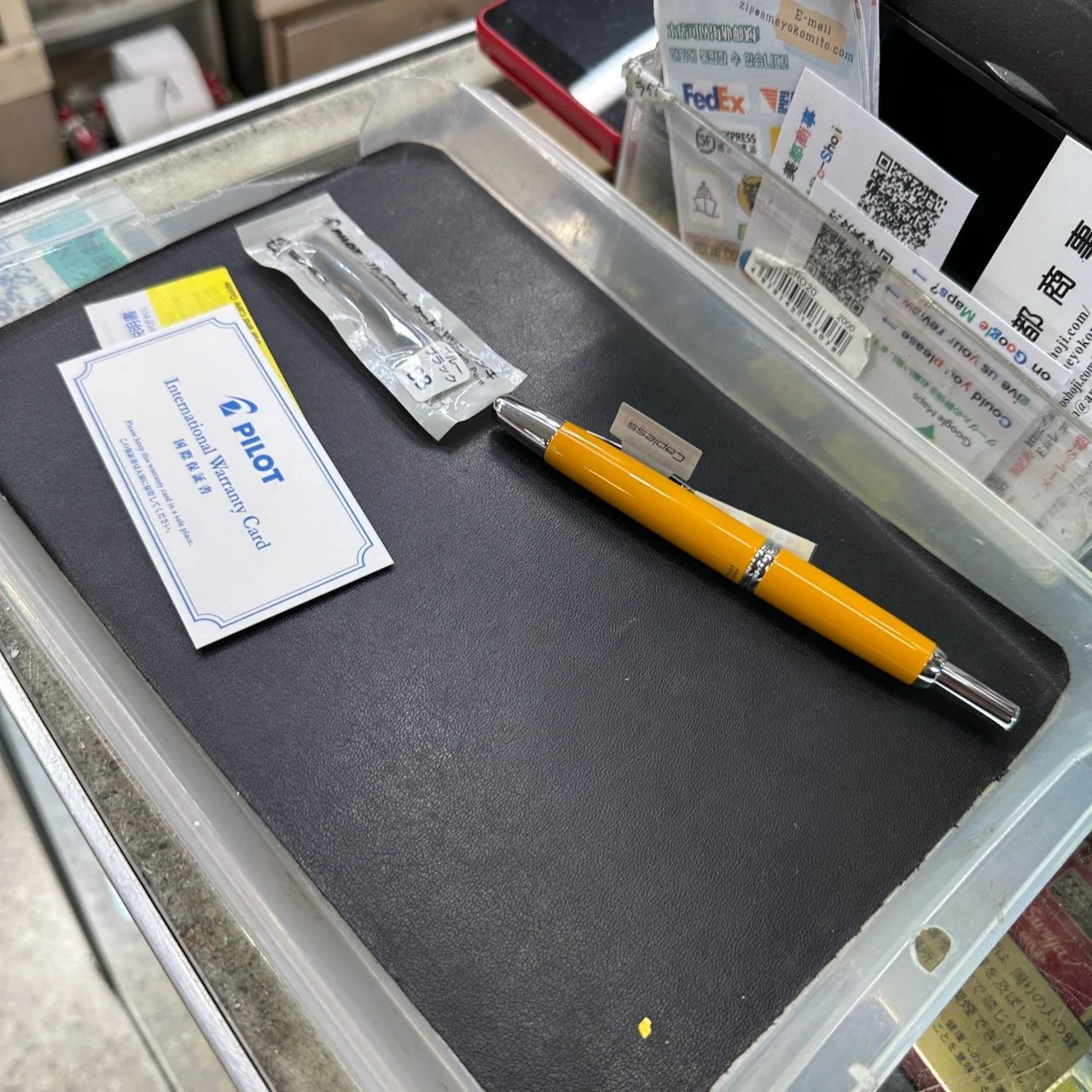 Pilot Vanishing Point Mustard Special Alloy Capless Fountain Pen