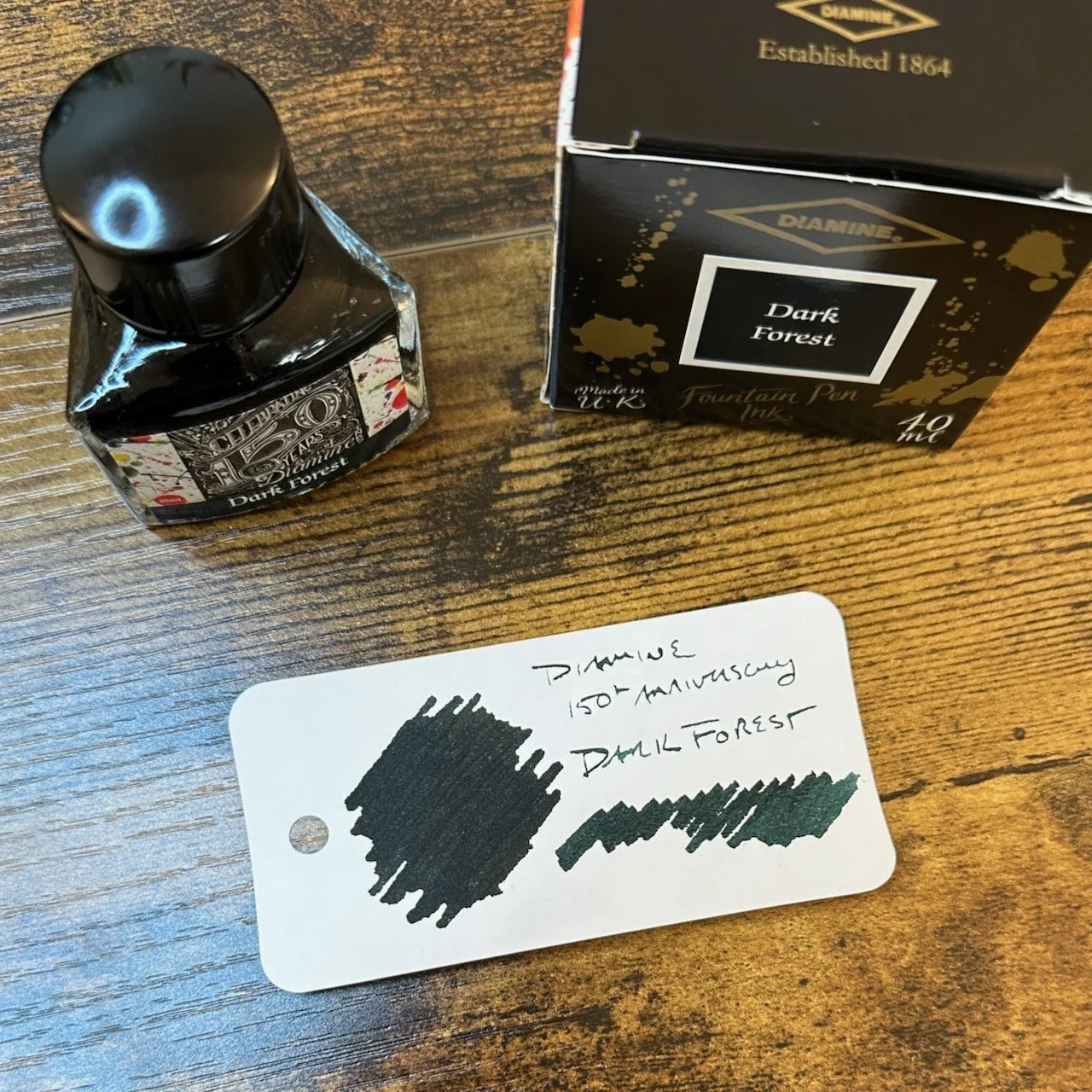 Diamine 150th Anniversary Dark Forest Swatch