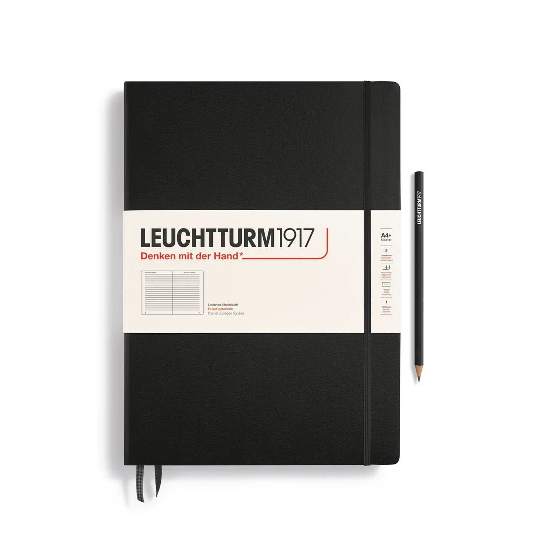 Leuchtturm A4 Master Classic Black Lined