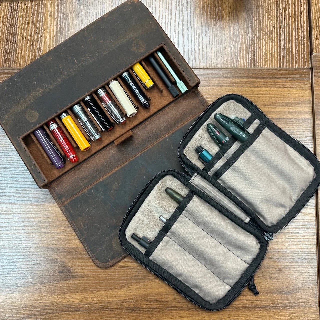 Galen Leather Magnum Opus and Rickshaw Fillmore