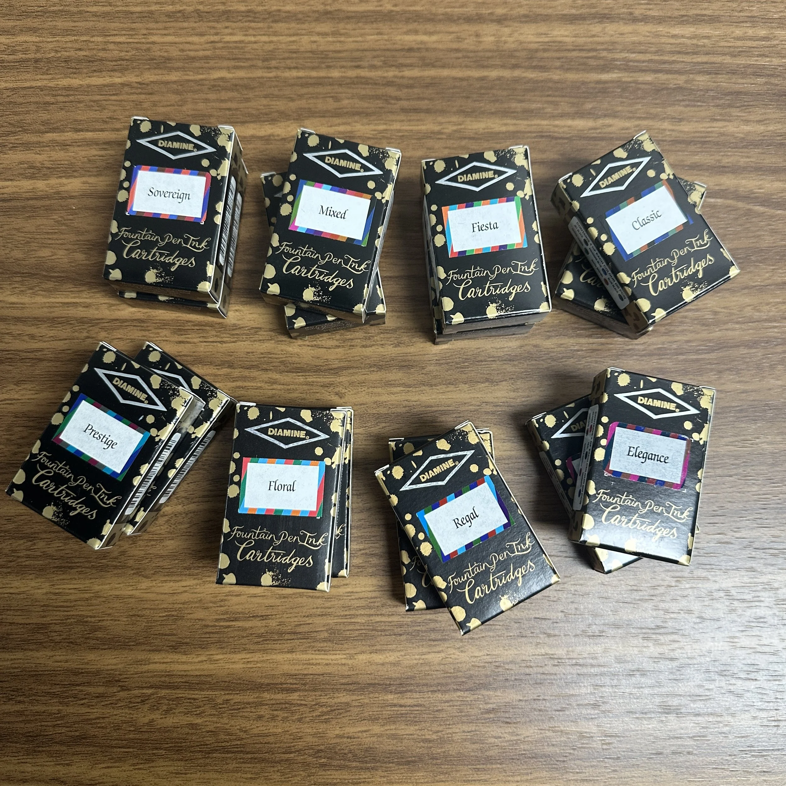 Diamine Cartride Assortment Labels