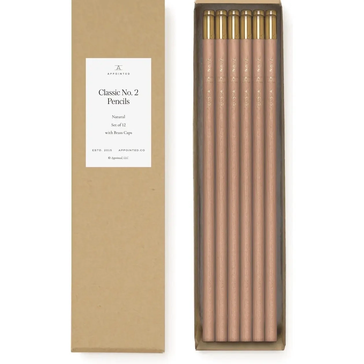 Appointed Natural Round Pencils (Box)