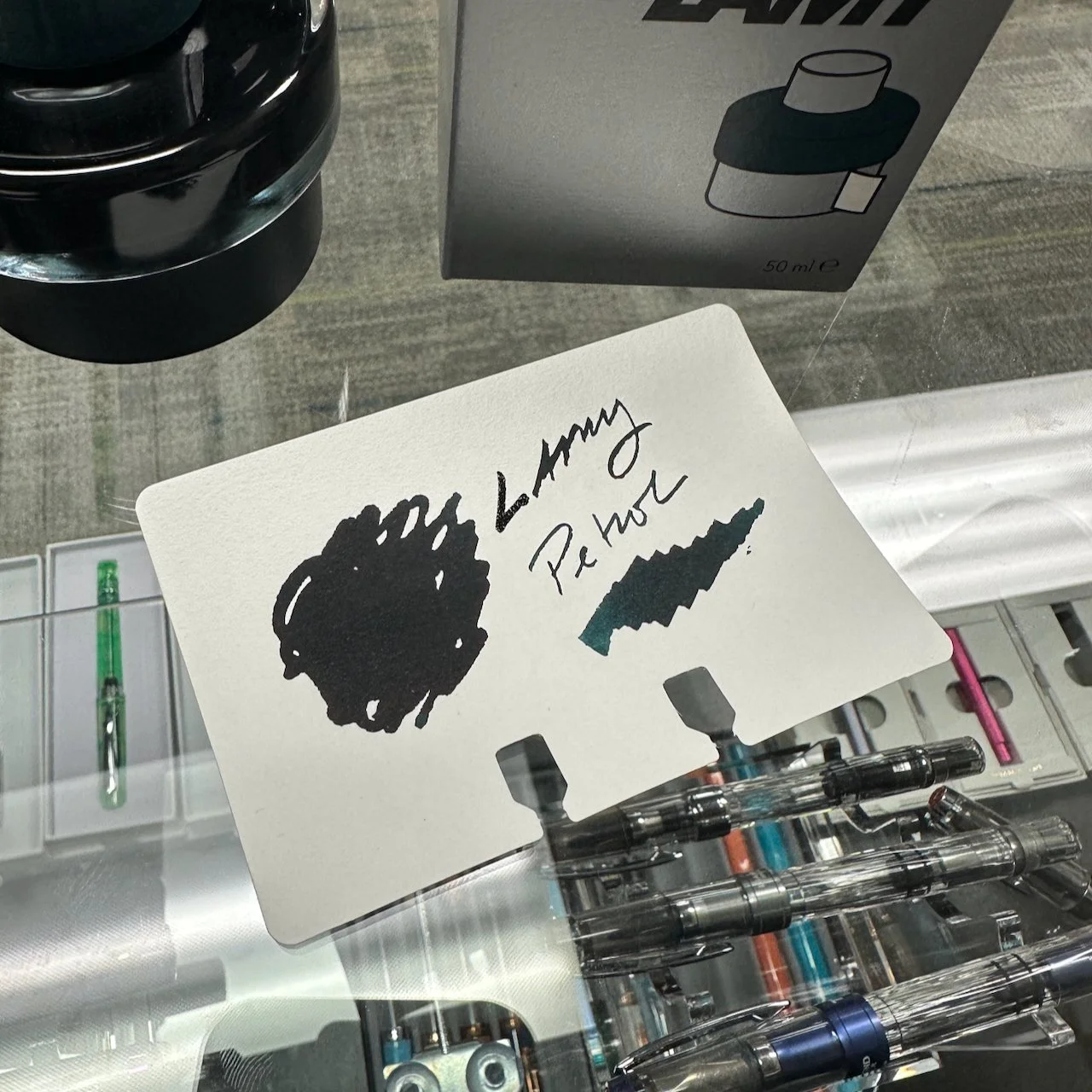 Lamy Petrol Writing Sample