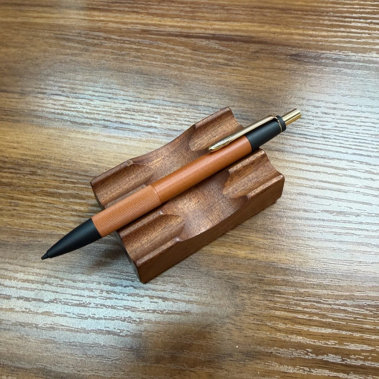 Laurett's Orange Ebonite Mechanical Pencil