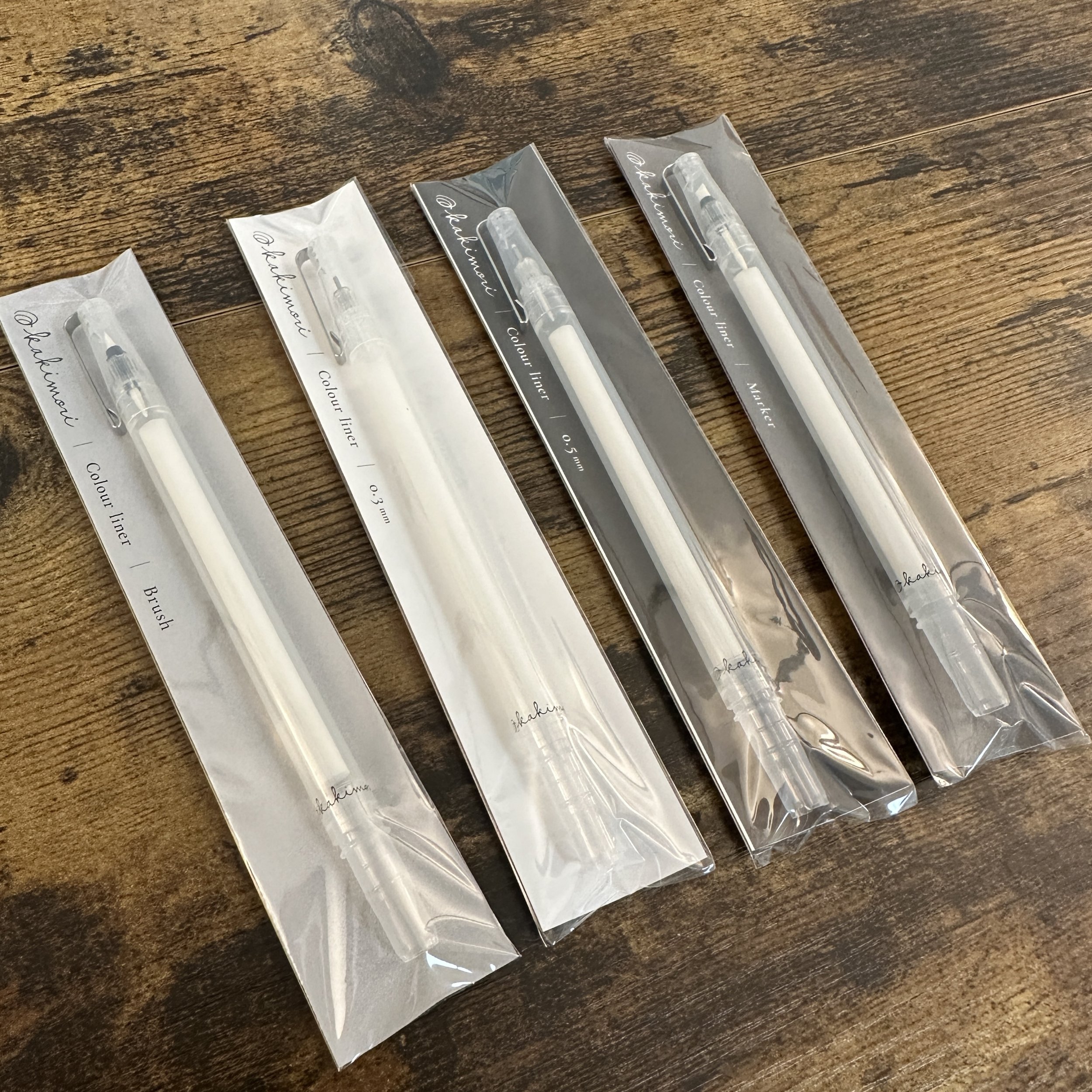 Kakimori Colour Liner Felt Tip Pen Kits Packaging