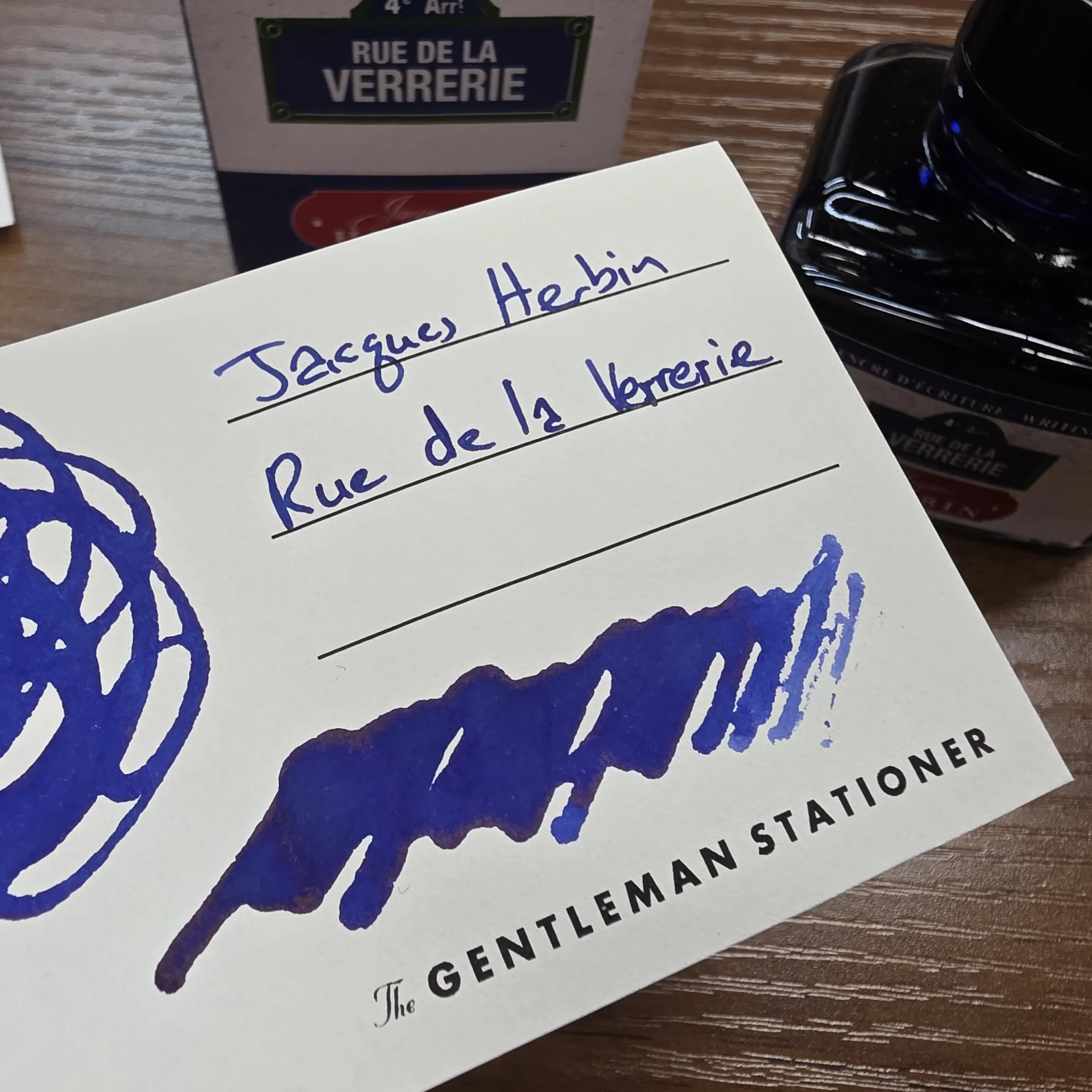 Herbin Couleurs de Paris Rue de la Verriere Swatch