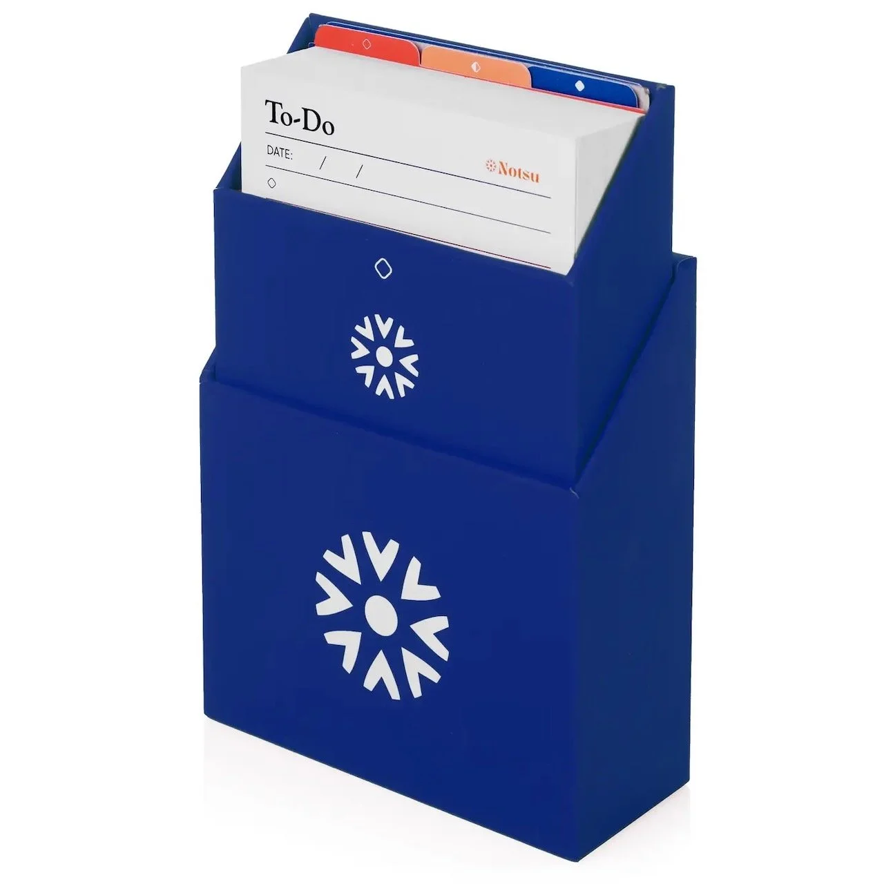 Notsu Centre Rise Blue Notecard Set Stacked