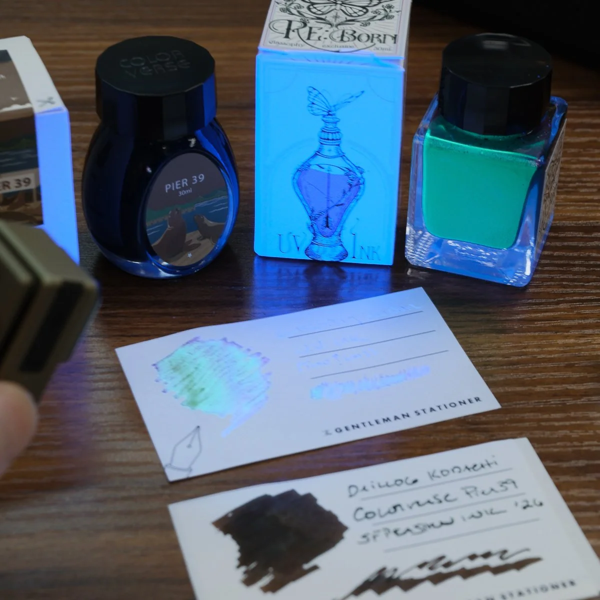 Glassophy Re:Born Ink Swatch UV Reactive