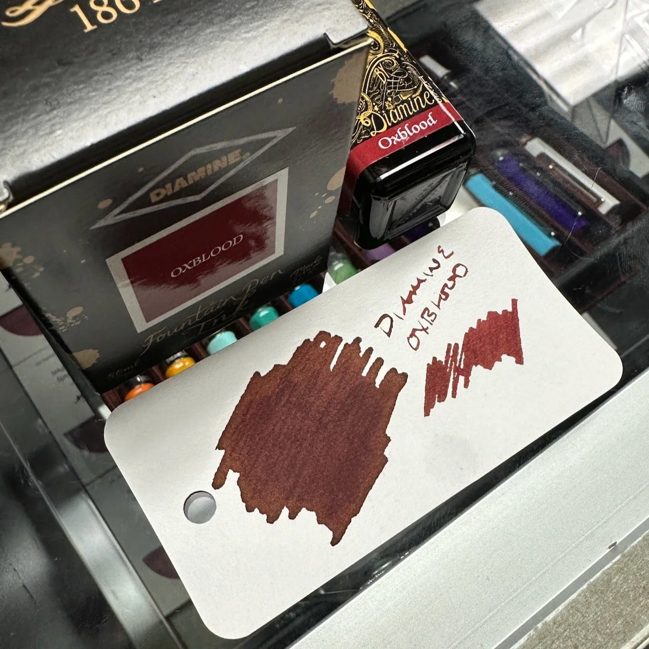 Diamine Oxblood Swatch