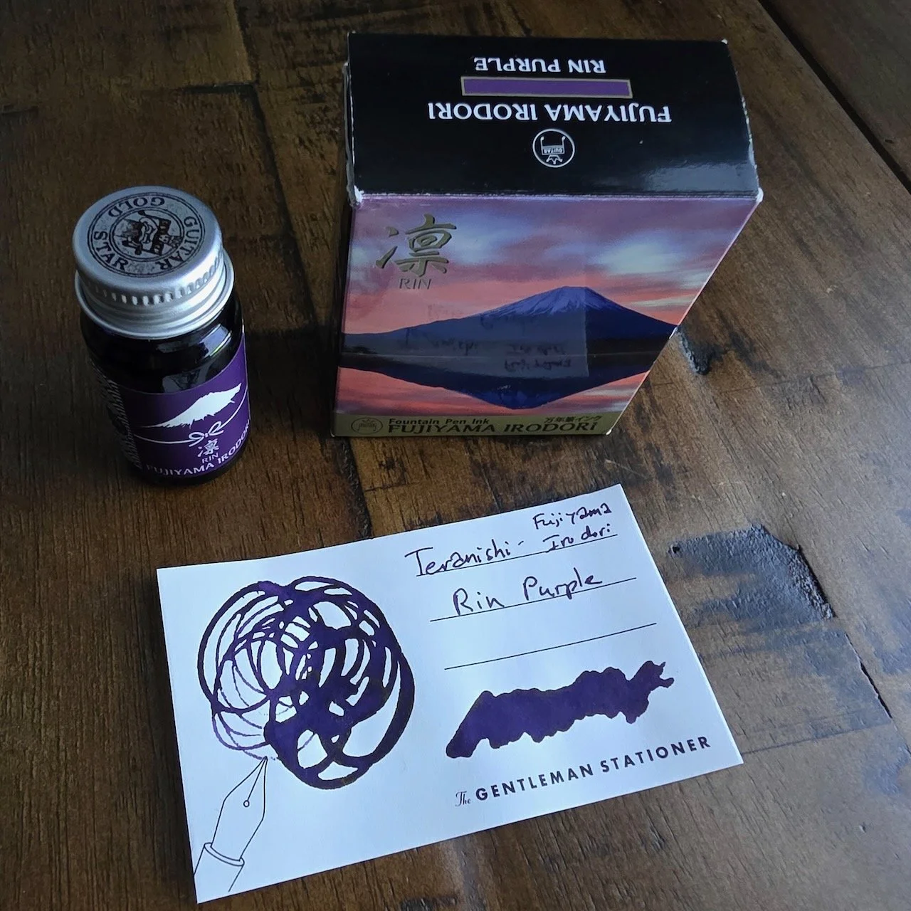 Teranishi Fujiyama Irodori Inks Rin Purple Swatch