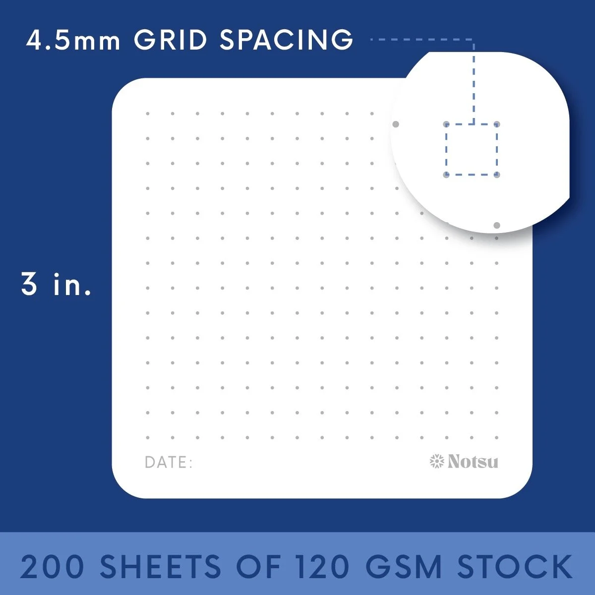 Sticky Notes Notsu Dot Grid Dimensions