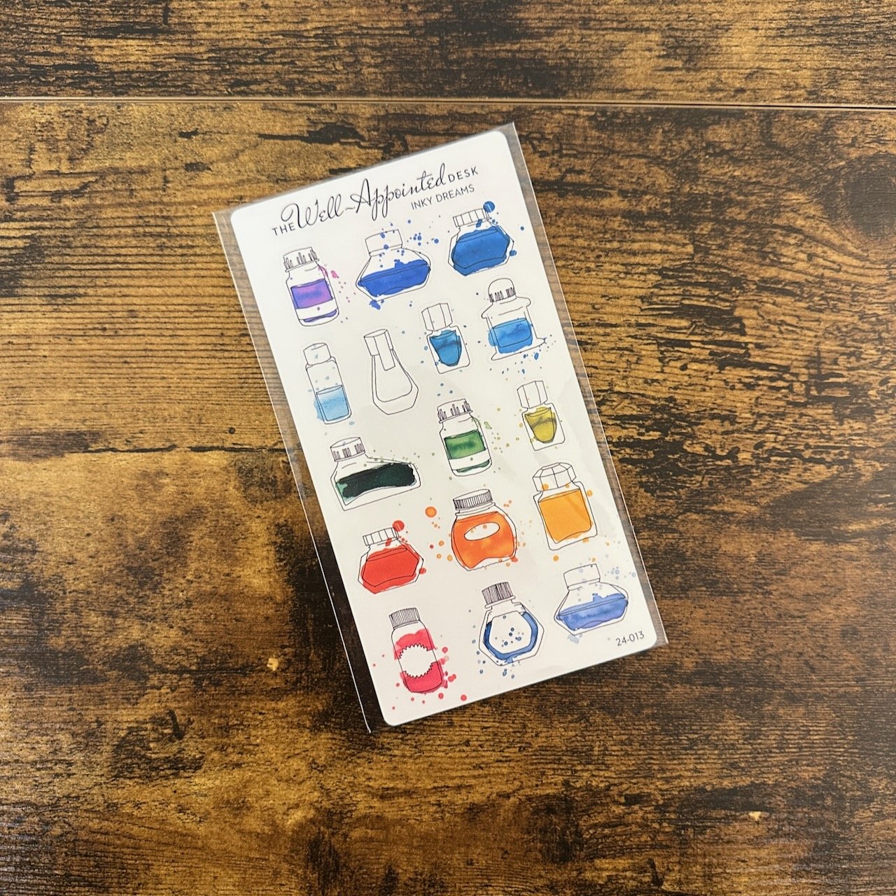 Well-Appointed Desk Inky Dreams Ink Bottle Stickers
