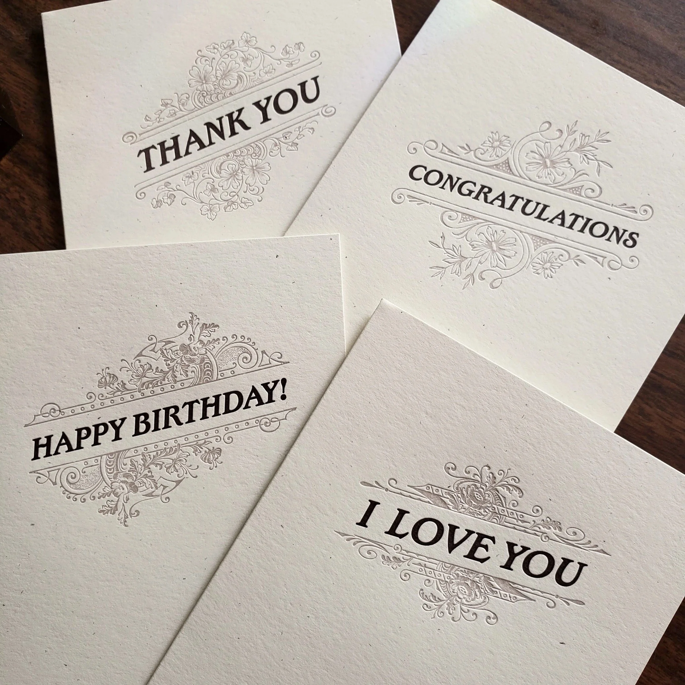 Well-Appointed Desk Skylab Greeting Cards Individual Designs