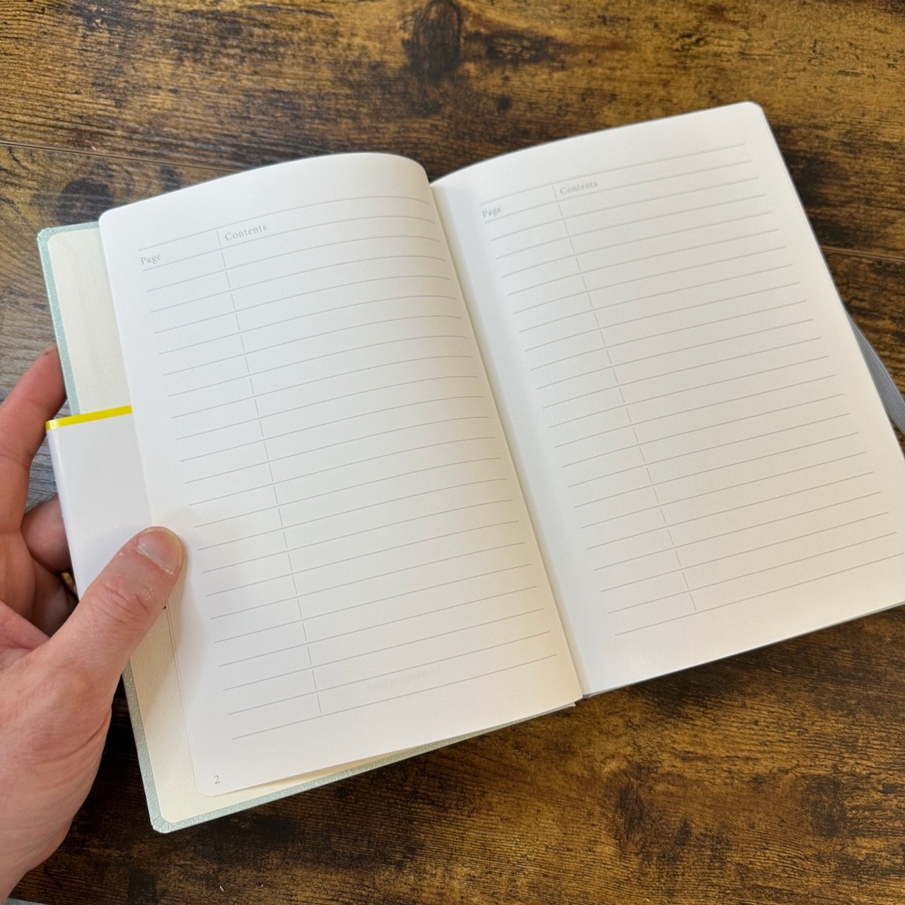 Maruman Mnemosyne Hardcover Journal TOC