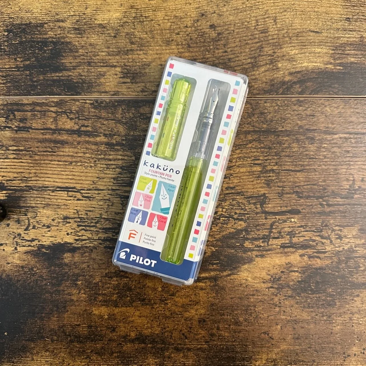 Pilot Kakuno Clear Green (F)