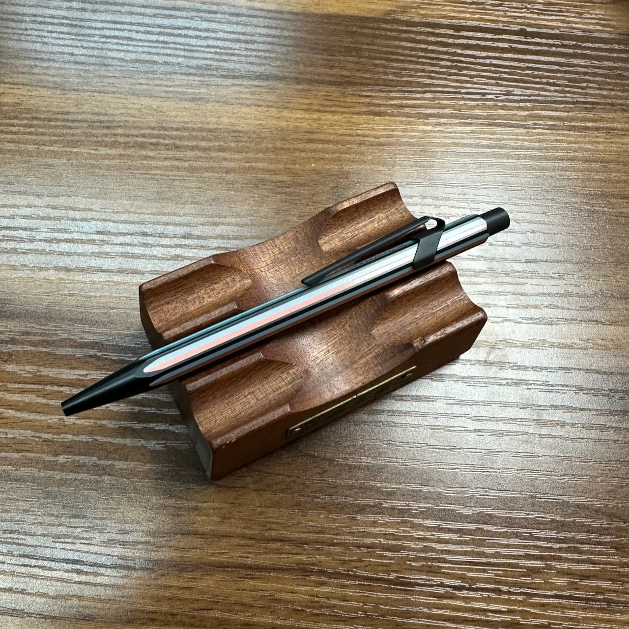 Caran d'Ache + Paul Smith 849 Ballpoint Satin Black Top View