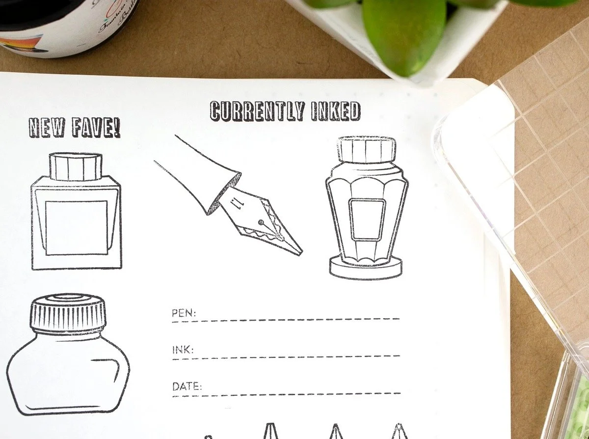 Well-Appointed Desk Acrylic Stamp Sets Nibs and Ink (5)