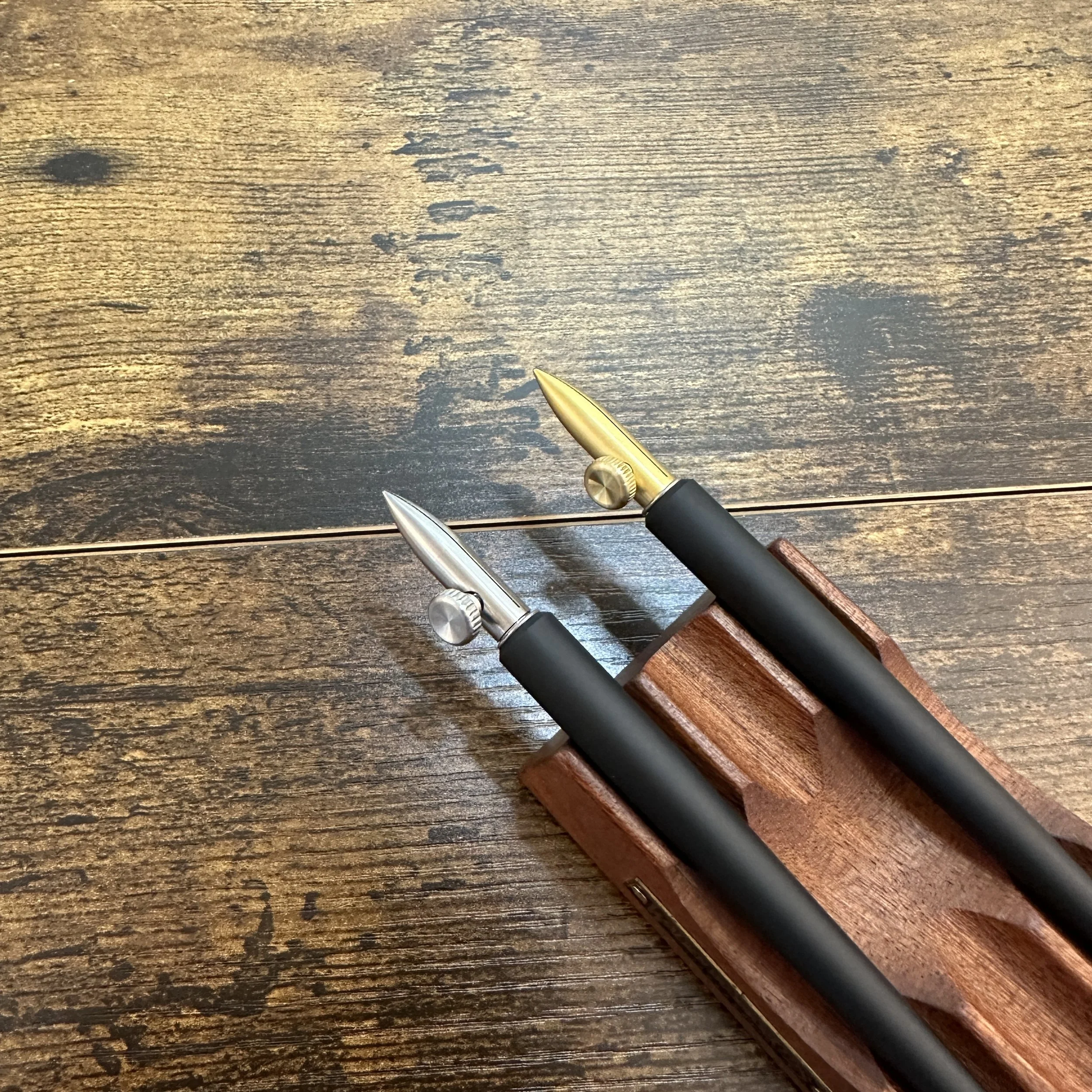 Tom's Studio One-Dip Nib Brass and Stainless on Pen