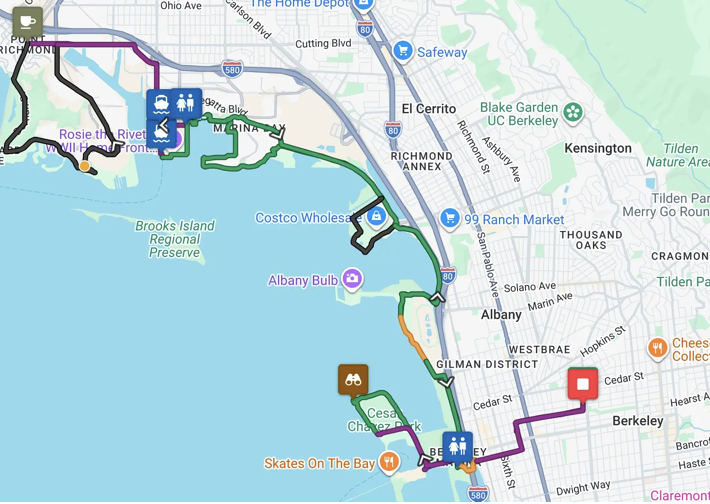 East Bay Bike Ride: North Berkeley to Pt. Richmond | One Way or Return 