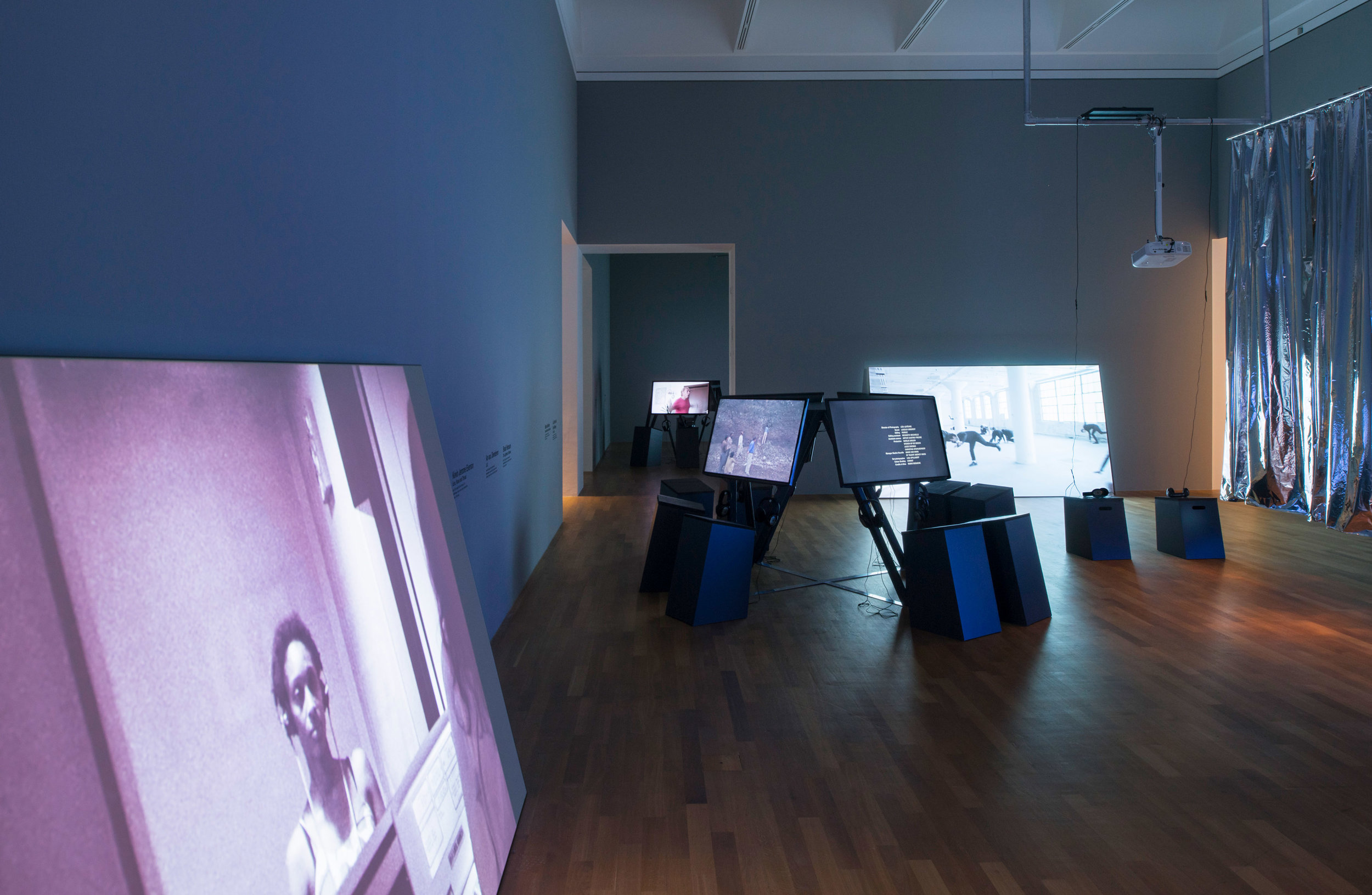 Installation view,  Videonale 16, Festival for Video &amp; Time-Based Arts, Kunstmuseum Bonn, Germany, 2017