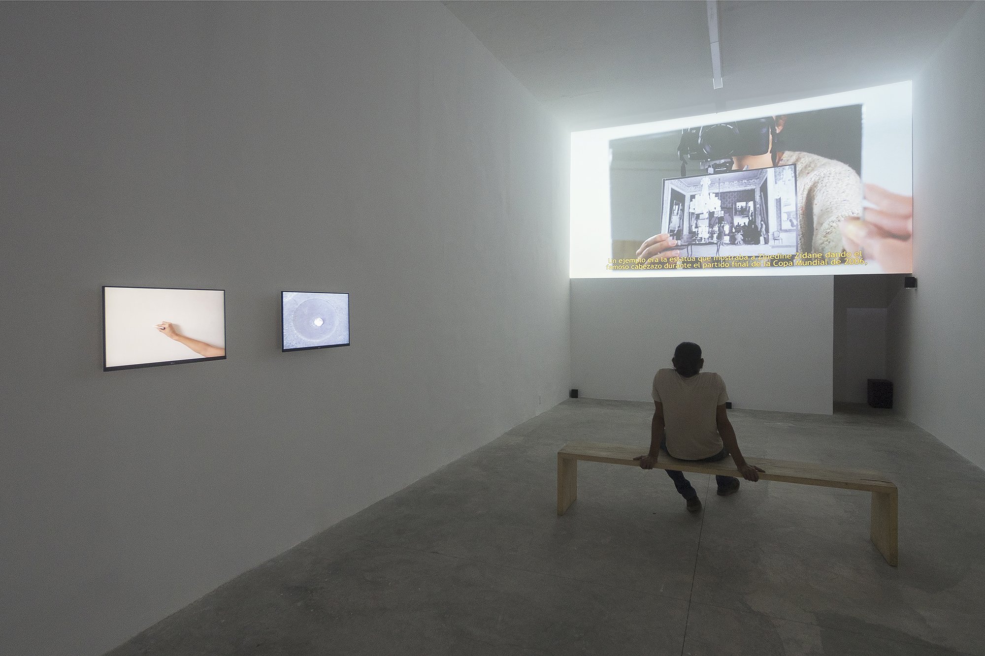 Installation view, AYERAYER Gallery, “Desmontajes Audiovisuales,” Curated by Esteban King, Guadalajara, México, Oct 2021- Jan 2022