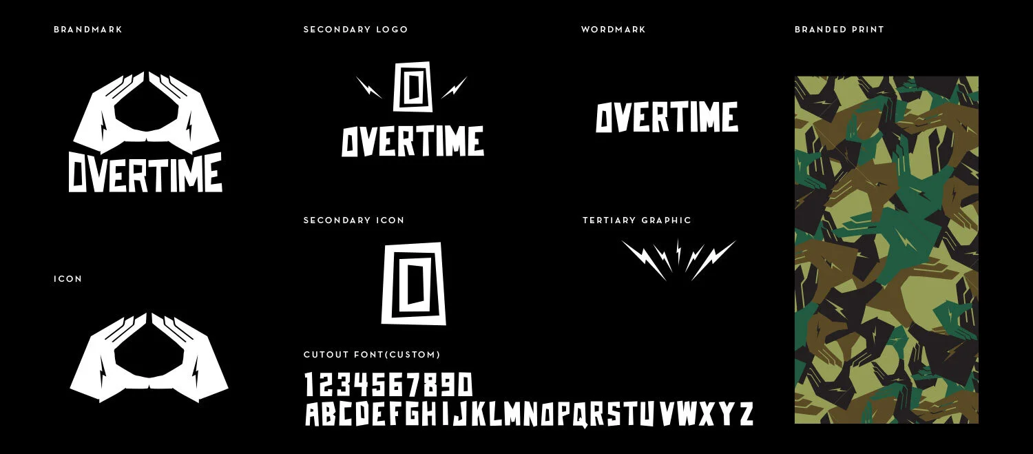 OVERTIME BRAND IDENTITY FOR APPAREL