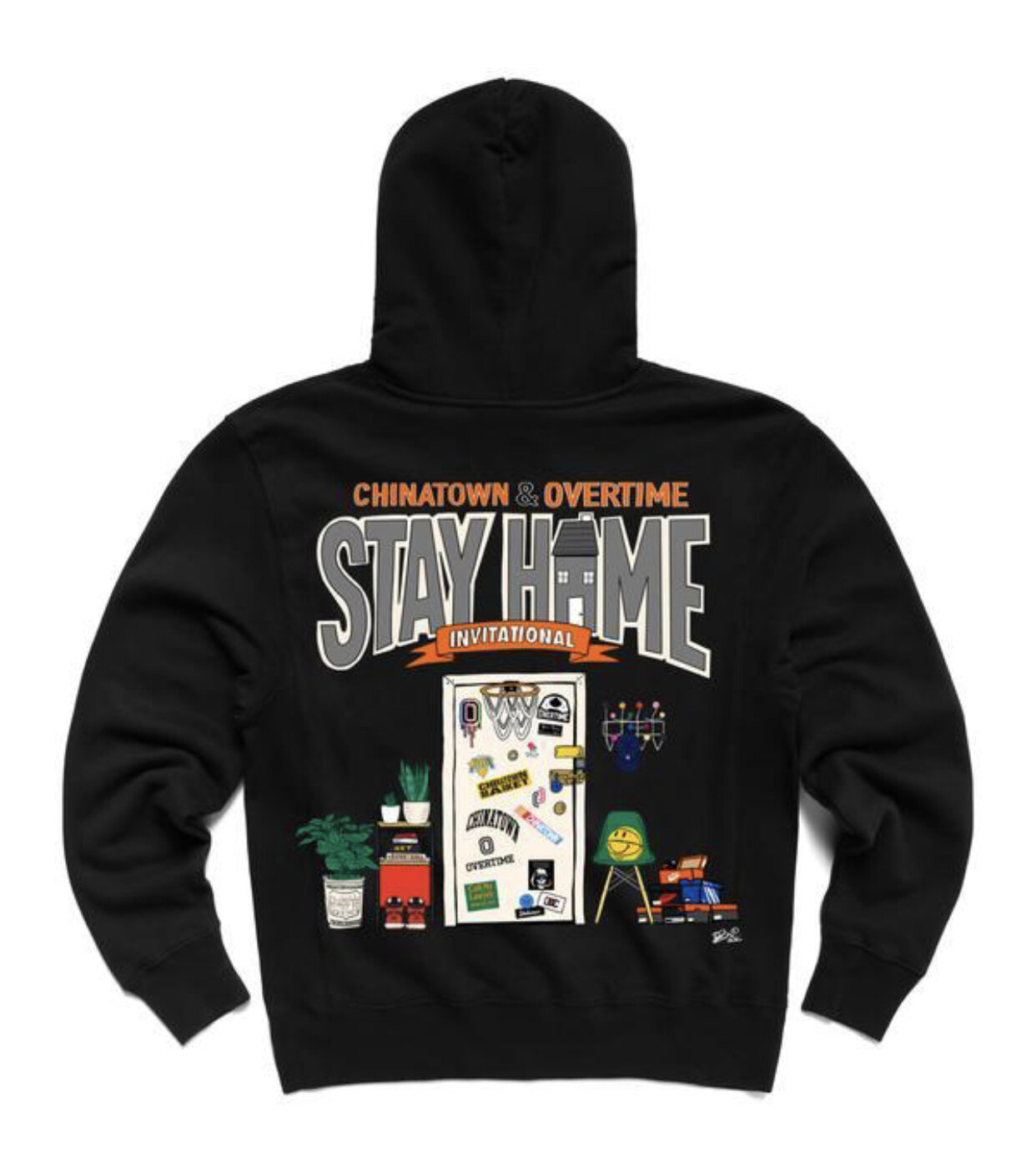 Stay Home Invitational Hoodie by Dustin O. Canalin For Chinatown Market &amp; Overtime