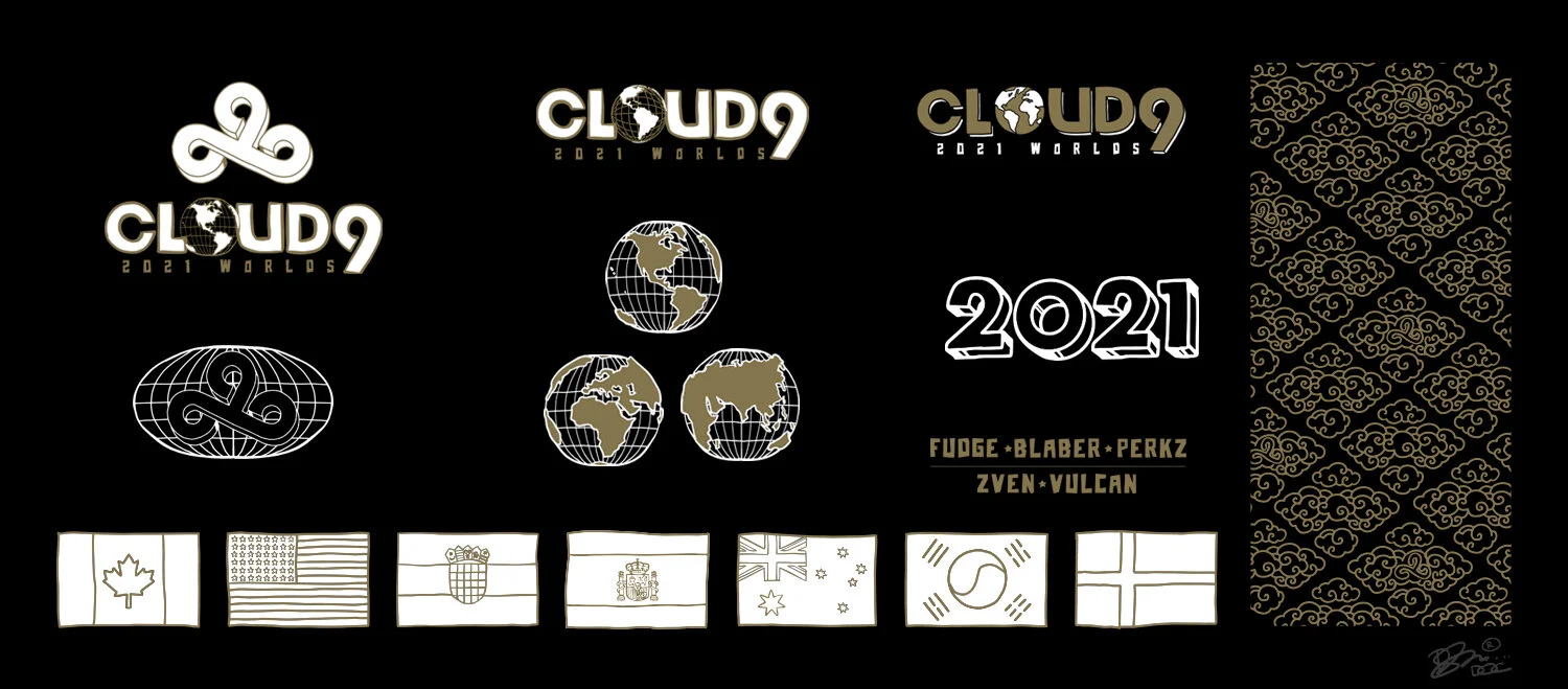  Cloud 9 2021 Worlds artwork by DOC® 