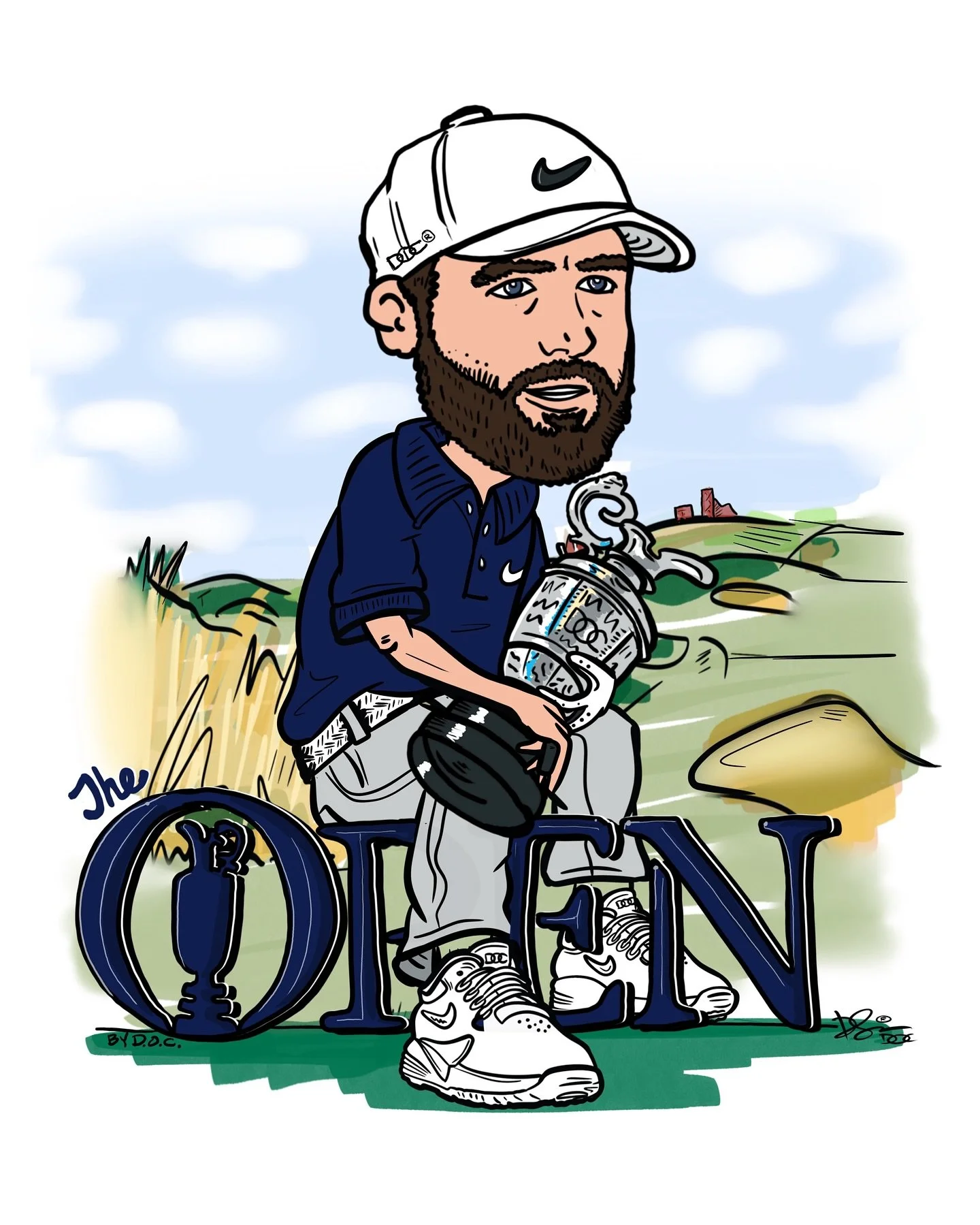 Congrats @scottie.scheffler 🏆

Illustration by DOC&reg; 
18&rdquo; x 24&rdquo;
*Not For Sale

#theopen
