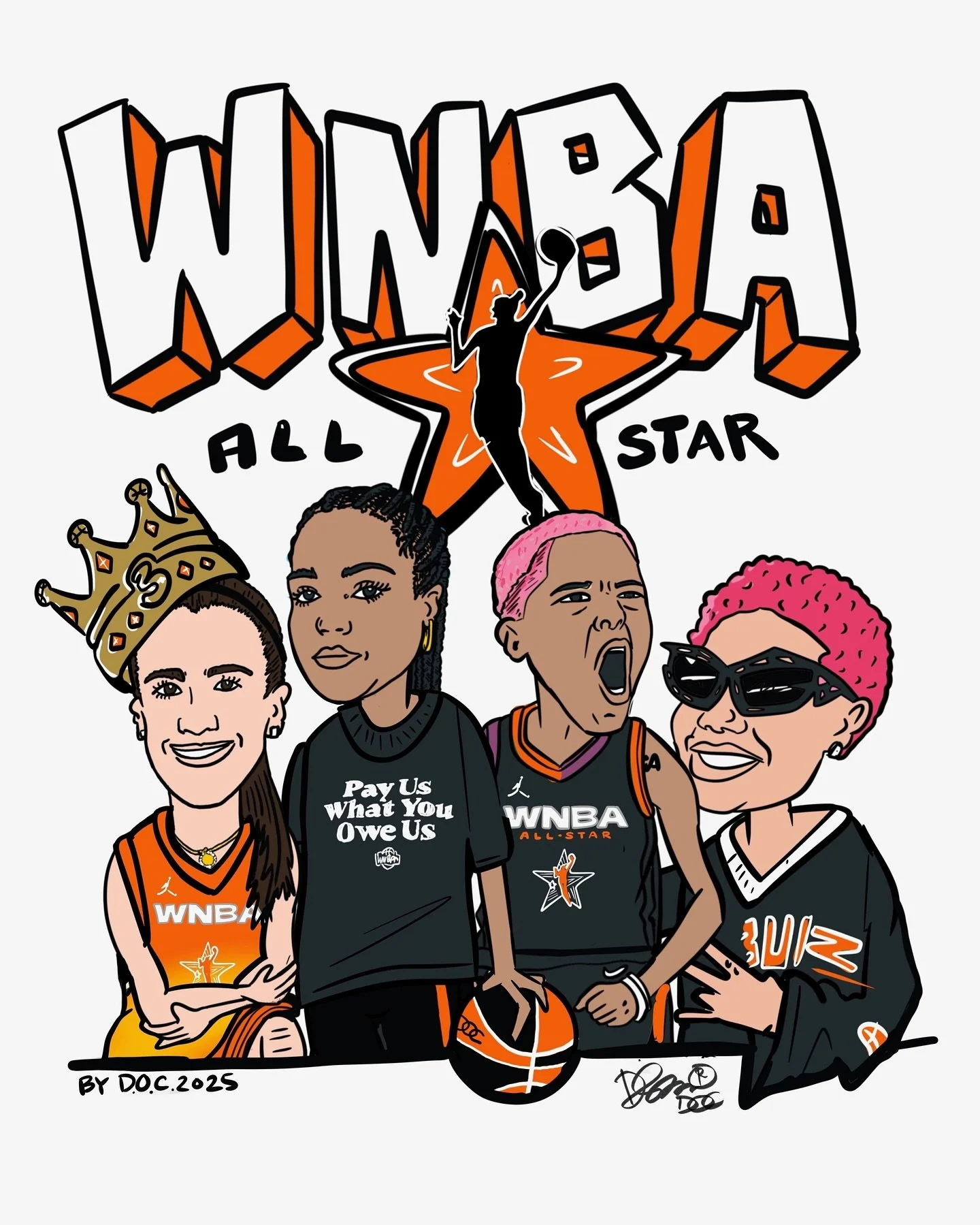 @WNBA ALLSTAR Illustrated Recap By DOC&reg;