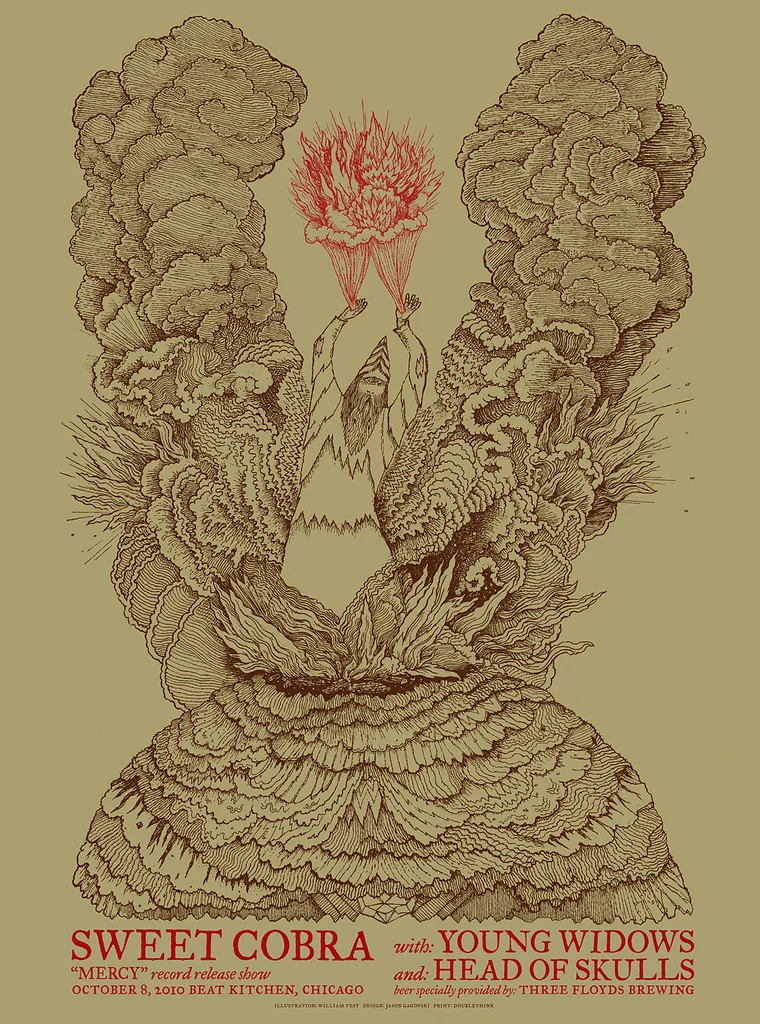 Sweet Cobra record release show poster