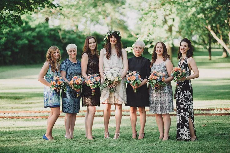 New dresses for the Bridesmaids too!