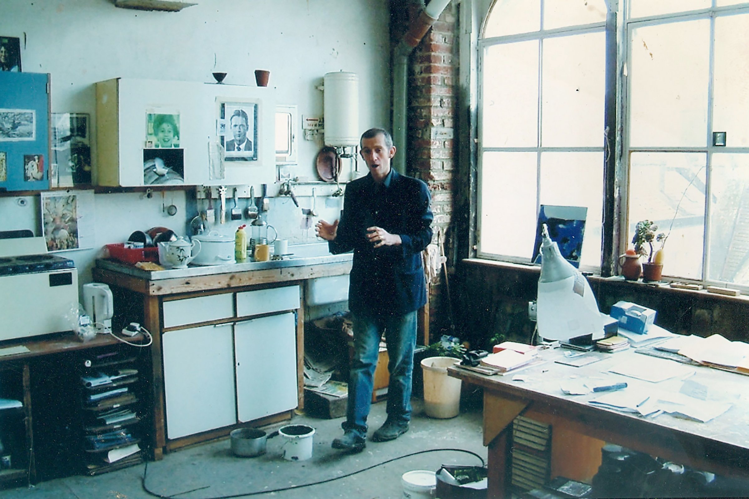 Jonathan Cole in his 4th floor Studio at Claremont Courtesy of the artists estate&nbsp;