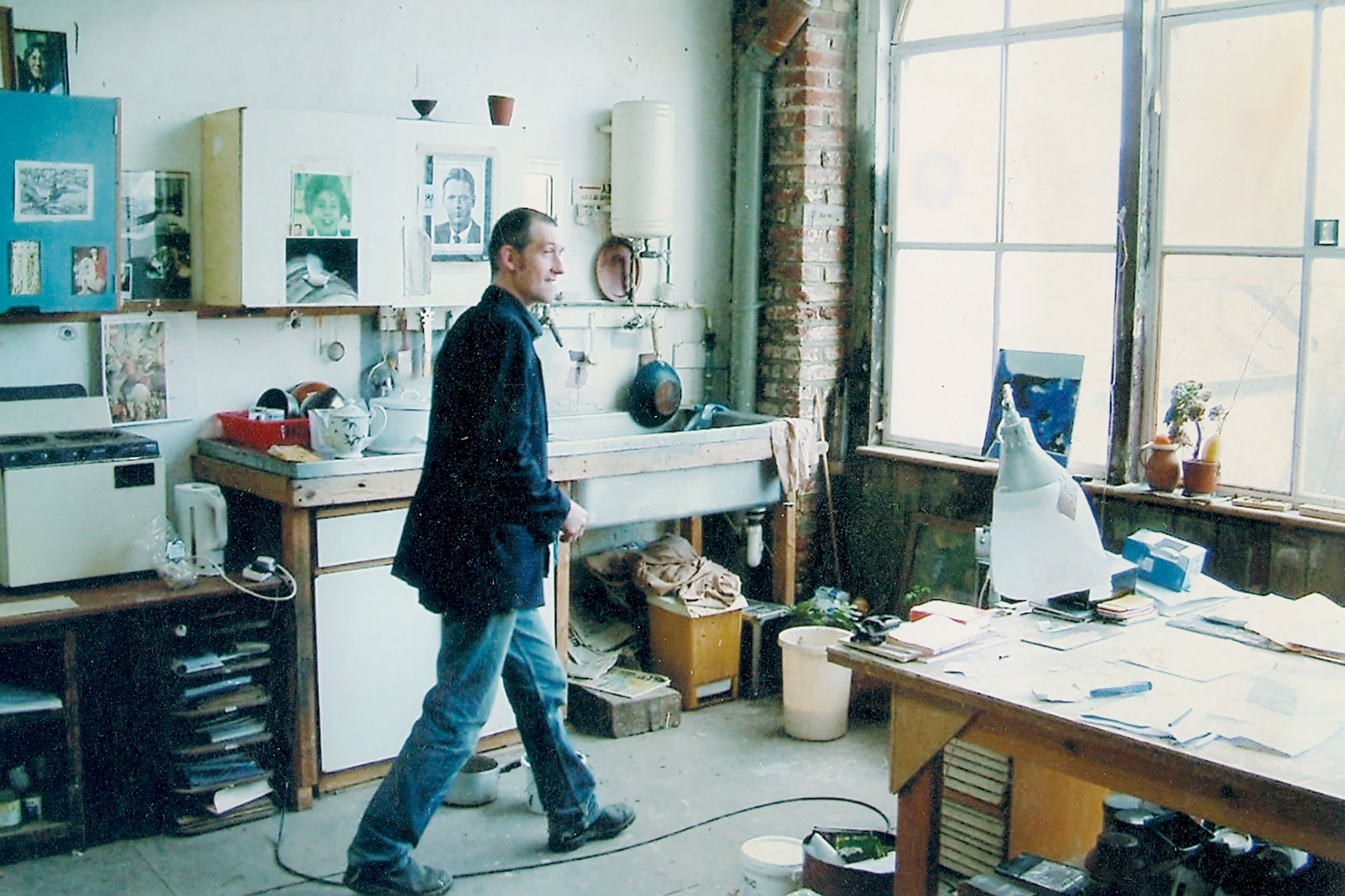 Jonathan Cole in his 4th floor Studio at Claremont Courtesy of the artists estate&nbsp;