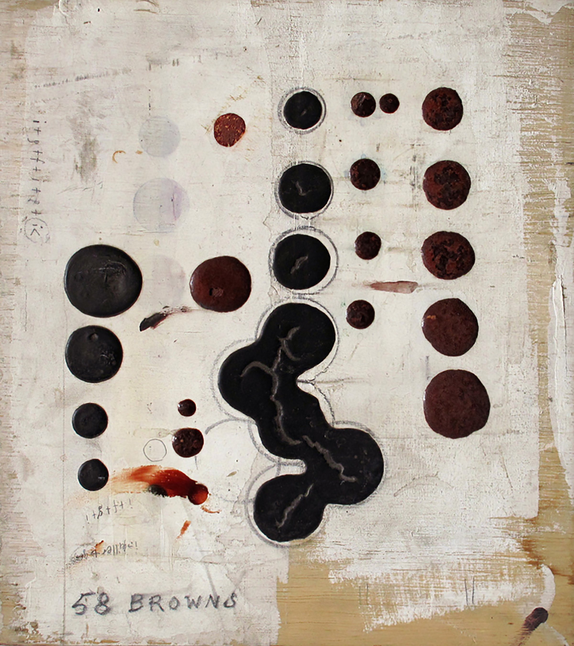 58 browns / test palette 2002 Acrylic on board 30 x 26 cm 