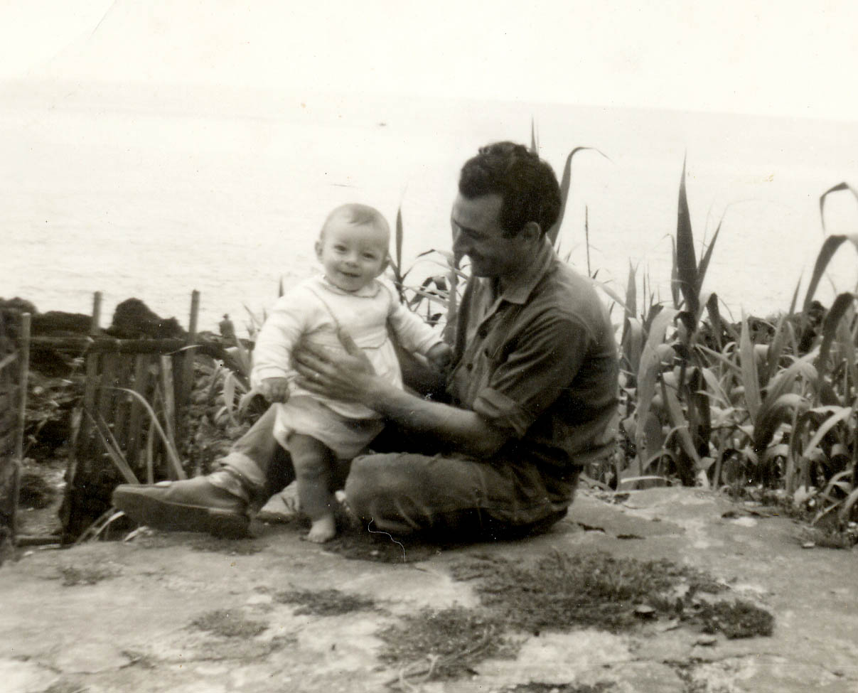 Me and my dad in our backyard in San Miguel, Azores, Portugal