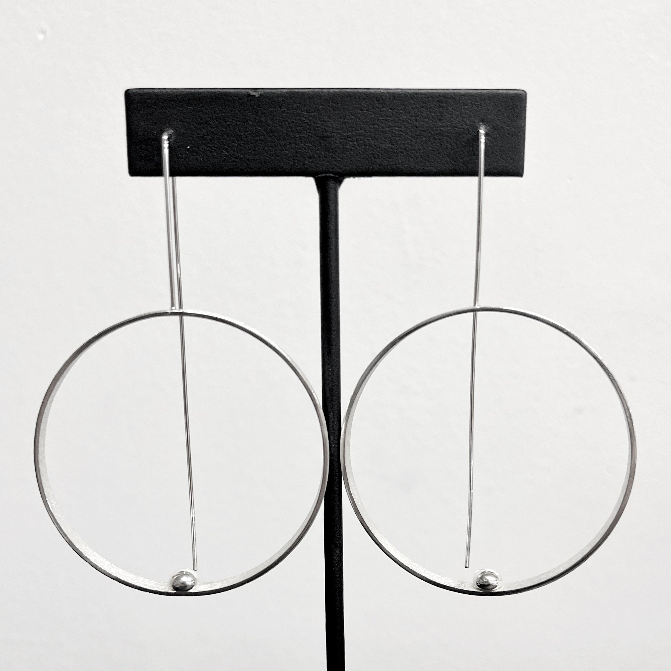 Earrings-Minimal circle w ball, oxidized inside.jpg