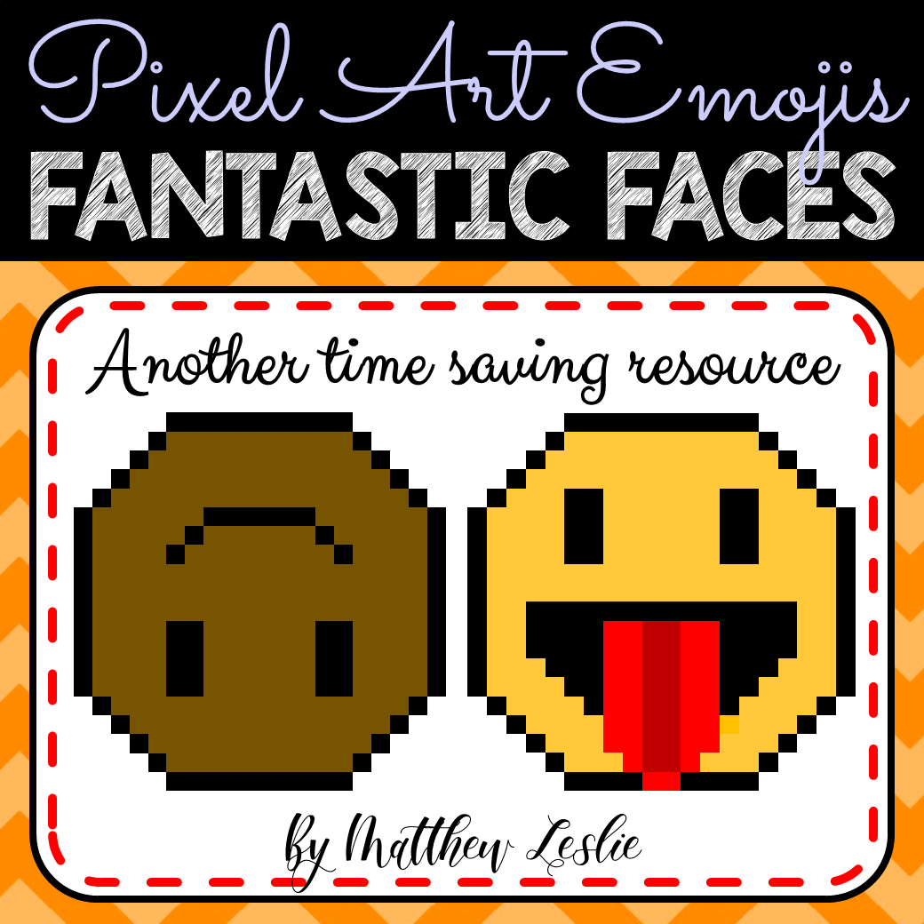 Pixel Art Emojis: Fantastic Faces Volume 1