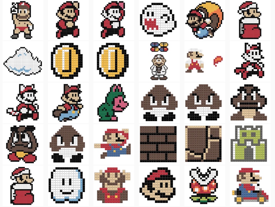 Featured image of post Pixel Art Grid Mario / Supermario supermariobros3 smb3 mario supermariobros nintendo.