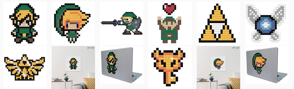 Pixel Link  Link pixel art, Pixel art games, Pixel art characters