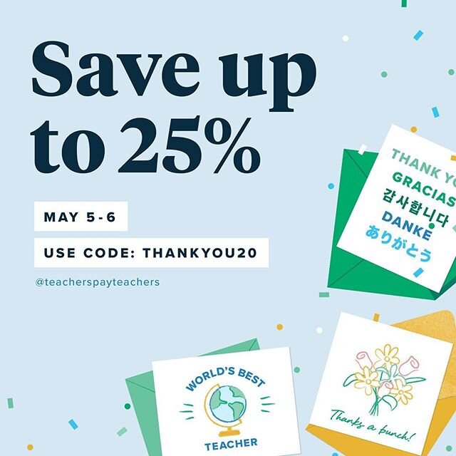 STORE WIDE TPT SALE!
.
I have opted in for the latest TPT sale. All of my items have been discounted by 25%. .
Now is the perfect time to purchase some high quality teaching resources for you to use in your classroom. .
.
Remember to use the code &ls