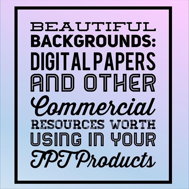 🎞NEW YOUTUBE VIDEO🎞
.
.
&lsquo;Beautiful backgrounds and other commercial resources worth using in your TPT products has just been published.
.
.
Click on the link in my profile to see the video.
.
.
.
.
.
.

#tptseller #teachersoftpt #tpt #teacher