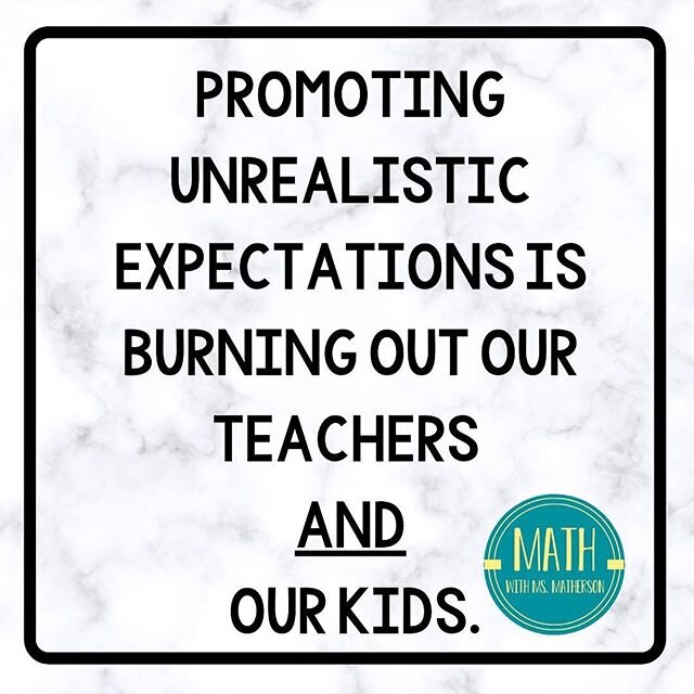 Don&rsquo;t buy into the tweets/posts from &lsquo;experts&rsquo; and fellow teachers who go to extraordinary lengths to meet the needs of their students.
.
.
I&rsquo;ll be unusually blunt.
.
.
They are encouraging burnt out.
.
.
You show up to work, 