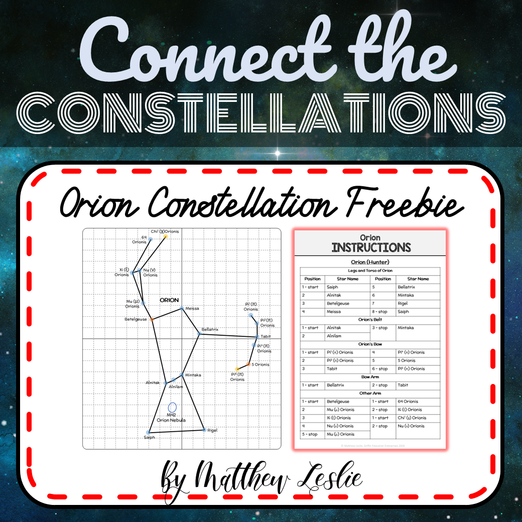 Connect the Constellations FREEBIE