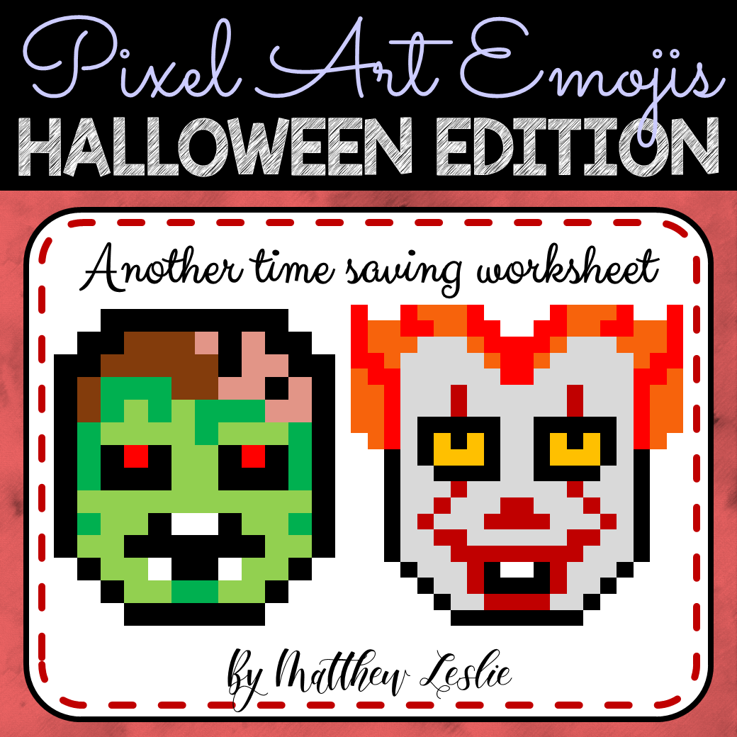 Pixel Art Emojis: Halloween Edition
