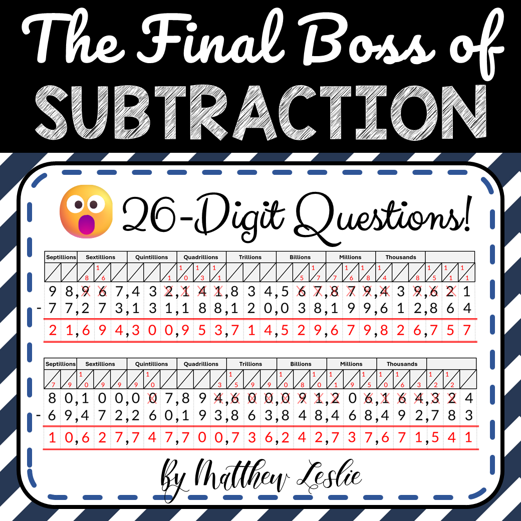 The FINAL BOSS of Subtraction