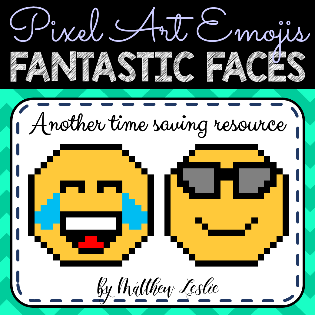 Pixel Art Emojis: Fantastic Faces Volume 2