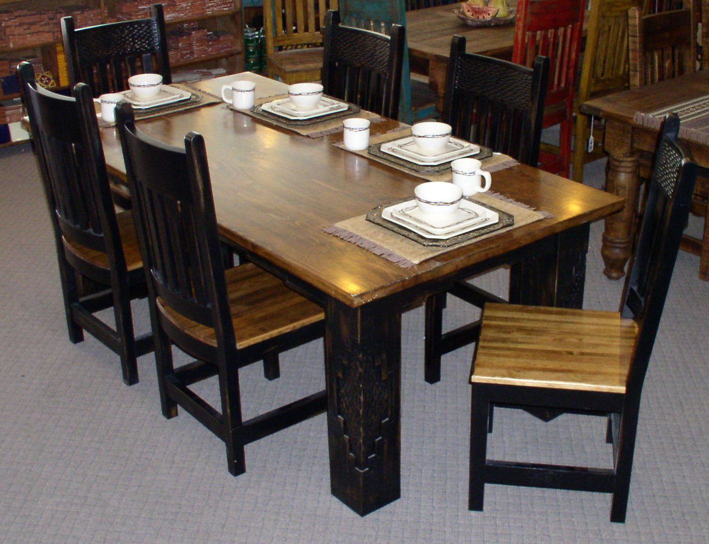 Custom Farmhouse Table Gorgeous Black Walnut Table Top And Bench